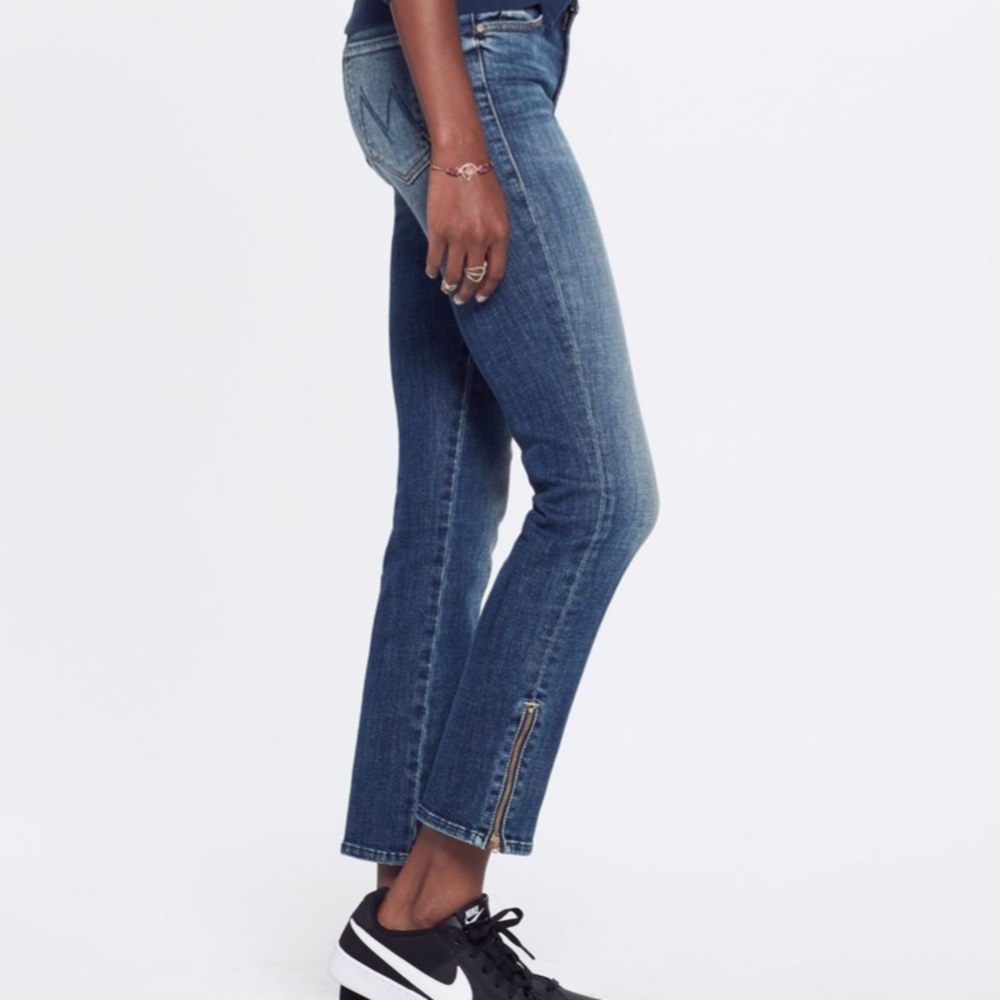 MOTHER Ankle Zip Jeans NWT